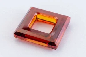 Swarovski 4439 14mm Crystal Red Magma Square Ring--Box of 72--NEW--FREE SHIPPING - Picture 1 of 4