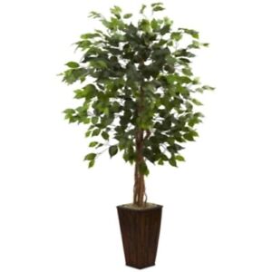 Nearly Natural 5.5 Ficus Artificial Tree In Green No Size