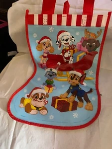 Nickelodeon Paw Patrol Christmas Stocking Party Tote Bag For Kids - Picture 1 of 6