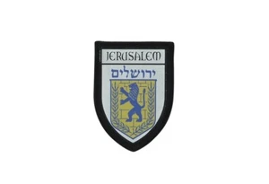 Patch printed embroidery travel souvenir shield city flag jerusalem israel - Bild 1 von 1