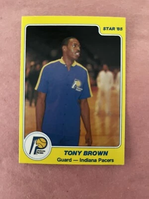 1984-85 Star #53 Indiana Pacers Tony Brown NRMT CONDITION. - Image 1 of 4