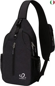 Waterfly Zaino Monospalla Sling Bag: Sportivo Borsello Monospalla Zaini Petto - Foto 1 di 9