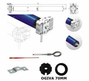 MOTORE TENDE TENDA DA SOLE 100KG 50NM MANOVRA EMERGENZA ATTUATORE MOTORIZZAZIONE - Foto 1 di 1