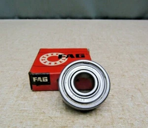 FAG 6201-Z 12mm X 32mmX10mm Deep Groove Bearing 1 Metal Shield Made in USA - Picture 1 of 4