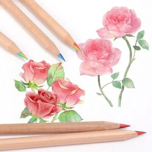 Rainbow Pencil 7 Colors Gradient Kids Gift Colored Draw Pencils Painting M3D0 - Picture 1 of 9