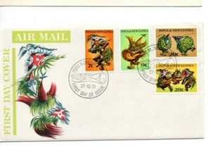 A LOVELY 1971 FDC FROM PAPUA NEW GUINEA. NATIVE DANCERS - Picture 1 of 1