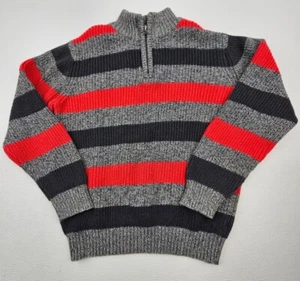 Oshkosh B'Gosh Little Boys Size 7 Cotton 1/4 Zip Front Pullover Sweater - Picture 1 of 7