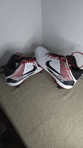 NEW Nike Force Savage Pro 3 Mens 16 White Black Red Football Cleats DA5453 - Picture 1 of 12