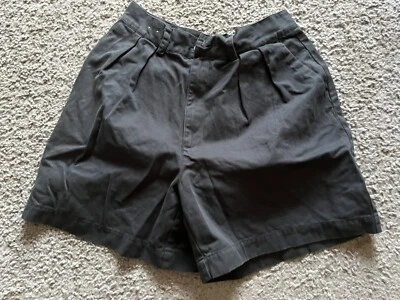 Pantalones Cortos De Colección GAP Sólidos Cintura Alta Calce Clásico Plisados Azul Marino Para Mujer Talla 10R Foto 1 de 4