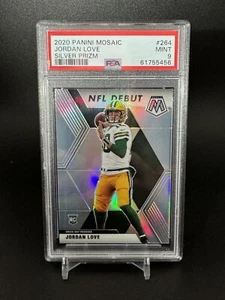 Jordan Love 2020 Panini Mosaic Silver Prizm Rookie RC #264 PSA 9 Packers Holo - Picture 1 of 2