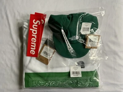 Supreme X North Face Lote Bandana Sudadera con Capucha M Trekking Suave Bill Cap Foto 1 de 4