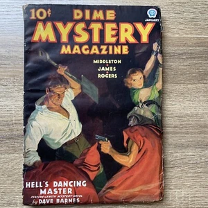 Dime Mystery Magazine January 1937 Complete Vintage Pulp Magazine - Picture 1 of 11