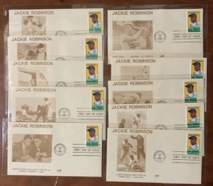 US #2016-A2//Z FDC Jackie Robinson, J:M Cachet. 10/12 Unaddressed (CV $150) - Picture 1 of 7
