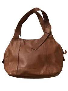 Lucky Brand Kira Satchel Women's Brown Leather Suede Pockets Shoulder Bag Purse - Picture 1 of 19
