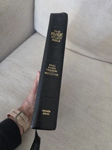 The Ryrie Study Bible KJV Vecchio Nuovo Testamento 1976 Moody Press copertina rigida nera - Foto 1 di 9