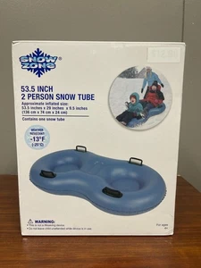 Tubo de nieve para dos personas Snow Zone 53,5" x 29" x 9,5" resistente a la intemperie - Imagen 1 de 4