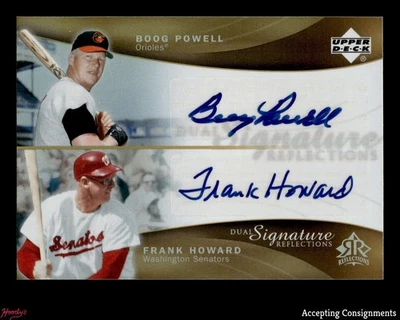2005 Reflections Dual Signatures #BPFH Boog Powell, Frank Howard AUTO - Image 1 of 2