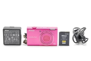 [N MINT] Nikon Coolpix S6200 pink 16MP Digital Camera 10x tested w/Strap Japan - Picture 1 of 9