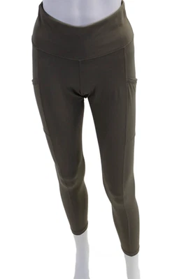 Banana Republic Mujer Cintura Alta Bolsillo Lateral Tobillo Leggings Verde Talla XS Foto 1 de 4