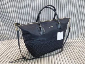 Calvin Klein Umhängetasche schwarz gesteppt Nylon mit Umhängegurt  - Bild 1 von 12