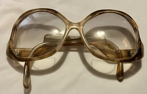 Vintage Eyeglasses Women Drop Arm Handmade in USA Old Ladies Oval Golden Girls - Picture 1 of 17