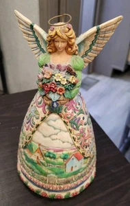 Jim Shore Heartwood Creek New Beginnings Angel Figurine 9.5" Tall Excellent 2004 - Picture 1 of 5