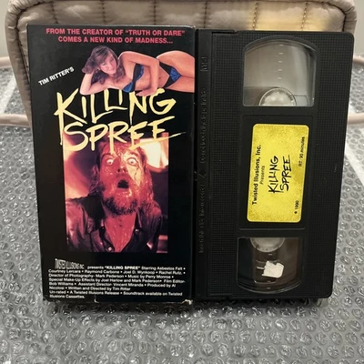 Killing Spree VHS Mega RARE Horror/Gore Tim Ritter VHTF 1997 Print Grail Unrated - Immagine 1 di 4
