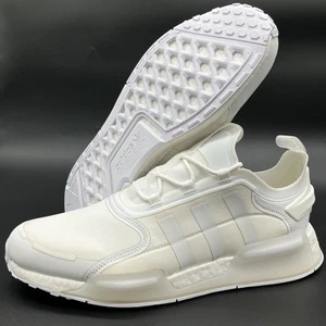 GX9586 Adidas Originals NMD R1 V3 Boost Triple Cloud White Sneakers Mens Size 13 - Picture 1 of 12