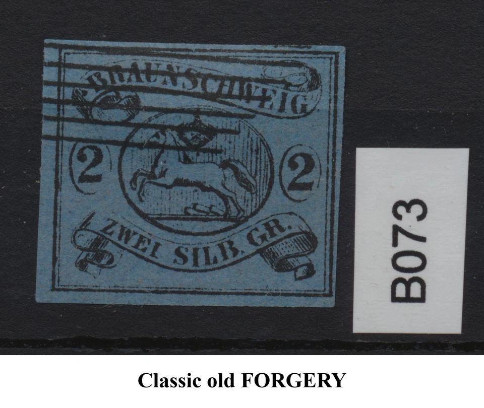 Falsificación de Brunswick (Braunschweig) 1863 - 2gr azul - B073 Foto 1 de 1