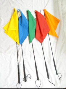 Bastón de entrenamiento con bandera Buck Brannaman doble diamante con mango de goma - Horsemanshi - Imagen 1 de 9
