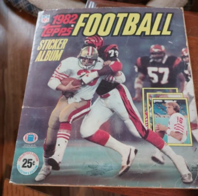 1982 Topps Football Sticker Album - Image 1 of 4