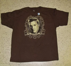 Camisa de Elvis Presley EL REY talla XXL / 2XL Totalmente Nuevo Como Nuevo con Pegatina Azul Líquido - Imagen 1 de 4