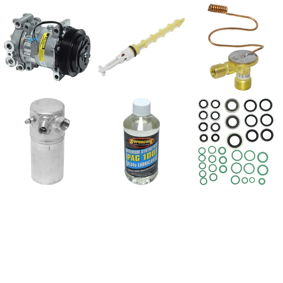 Комплект компрессора кондиционера UAC для Cadillac Escalade 1999-2000 годов выпуска - Изображение 1 из 1