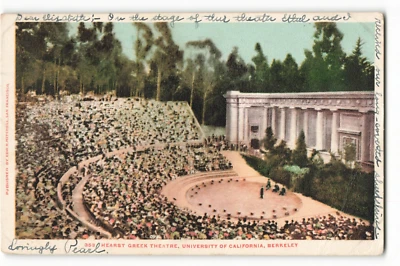 1906 Teatro Griego, Universidad de California, Berkeley, Cal Postal de Colección CG3. Foto 1 de 2