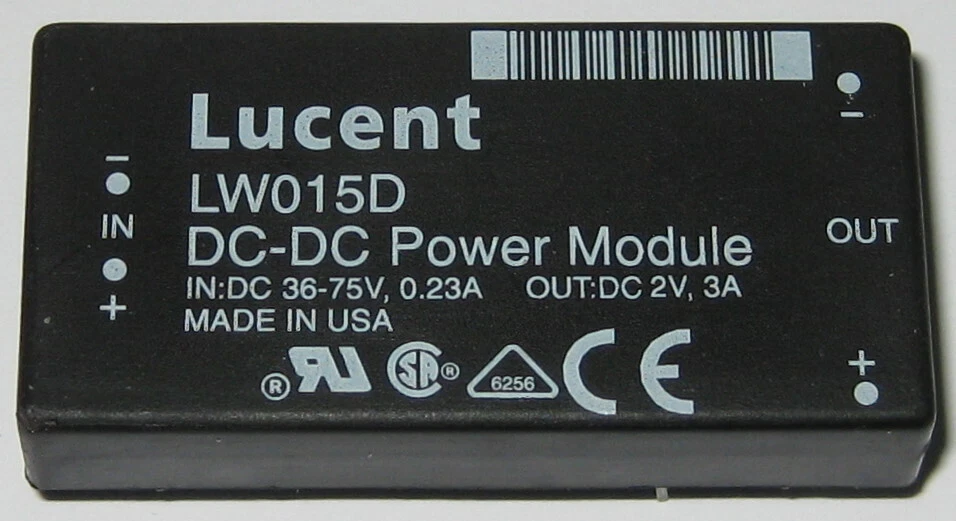Lucent DC-DC Regulated Converter  - 2V / 3A DC Output - LW015D - 36-75V DC Input - Image 1 of 4