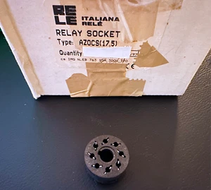 AZOCS(17,5) RELE ITALIANA Relay Base PCB Socket 8-Pin C42 Model AZOCS 10A/300V - Picture 1 of 4