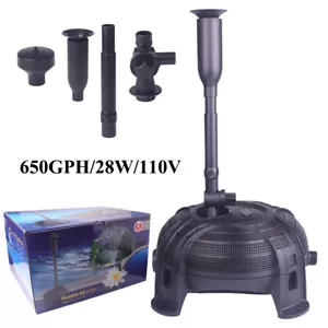 Submersible Water Pump Waterfall Fountain Pump Fish Pond Water Pump 650GPH 28W - Picture 1 of 12