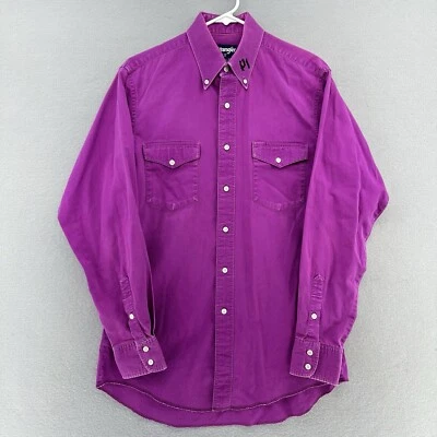 Cepillo Wrangler años 90 corte vaquero colas X largas púrpura para hombre 151/2 34 (M) de colección Foto 1 de 4