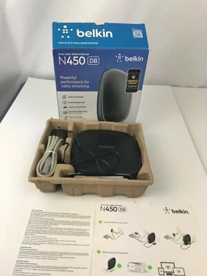 Belkin N450 4-Port 10/100 Wireless N Router (F9K1105V1) - Image 1 of 2