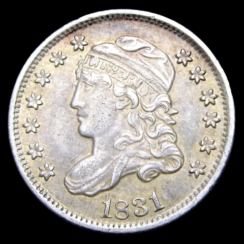 1831 Capped Bust Half Dime Silver ---- Stunning Coin ---- #QQ757 Cover