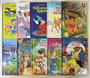 Vintage Lot Of 10 Disney’s Wonderful World of Reading Picture Books 70’s-90’s - Picture 1 of 8