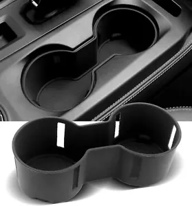 Silicone Black Central Control Insert Mat Cup Holder Trim For Ford Ranger 2023+ - Picture 1 of 9