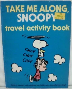 Vintage Take Me Along Snoopy Travel Activity Book - Picture 1 of 3