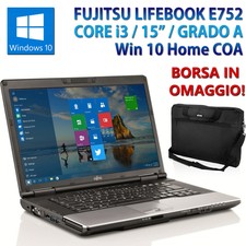 PC NOTEBOOK COMPUTER PORTATILE RICONDIZIONATO E752 CORE i3 4GB SSHD 500GB WIN 10