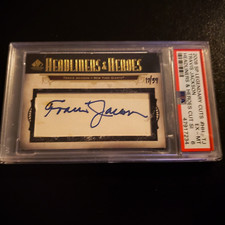 2008 SP Legendary Cuts AUTO #'d 17/39 Travis Jackson (HOF) PSA 6 (GIANTS)
