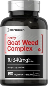 Horny Goat Weed Complex | 10,340 mg | 180 Capsules Vegetarian Maca Yohimbe USA - Picture 1 of 7