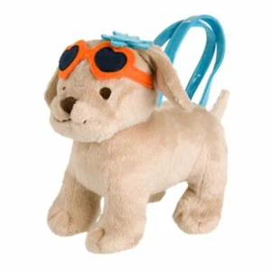 Gymboree Girl Beach Puppy Plush Purse Tropical-Bloom NWT Yellow Lab Labrador Dog - Picture 1 of 1
