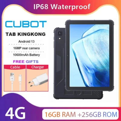 Cubot TAB KINGKONG 4G Rugged Tablet Android 13 IP68 16GB RAM 256GB ROM 10600mAh - Image 1 of 4