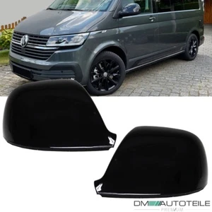 Facelift Außenspiegelabdeckung SET Gehäuse Schwarz passt für SET VW T5 T6 Amarok - Bild 1 von 3