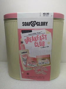 Soap & Glory ~Breakfast Club Collec-Tin  w/ Body Butter, Body Scrub & Body Wash  - Picture 1 of 3